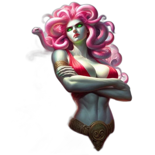 jewelry, fantasy art, concept art, pixel art, comic book art, enigmatic, woman, green transparent PNG cut-out