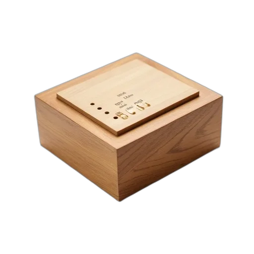 furniture, jewelry, 3d render, wooden, box, smooth, finish, visible transparent PNG cut-out