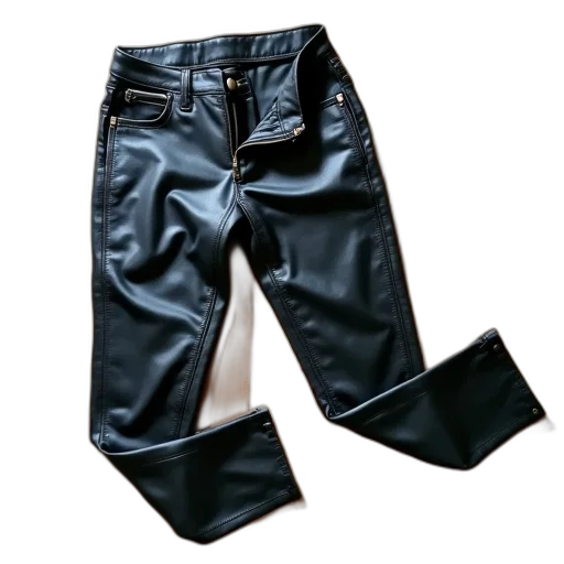 jacket, 3d render, dark, monochrome, pair, black, leather, pants transparent PNG cut-out