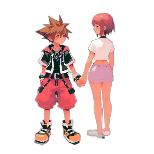 dress, jacket, concept art, pixel art, 3d render, anime, fire, outer space transparent PNG cut-out
