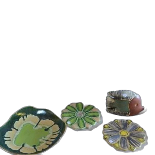 jewelry, green, earth tones, collection, ceramic, dishes, candle, holders transparent PNG cut-out