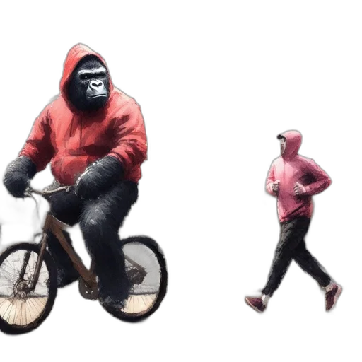 jacket, creature, mask, animal, concept art, 3d render, photorealistic, cyberpunk transparent PNG cut-out
