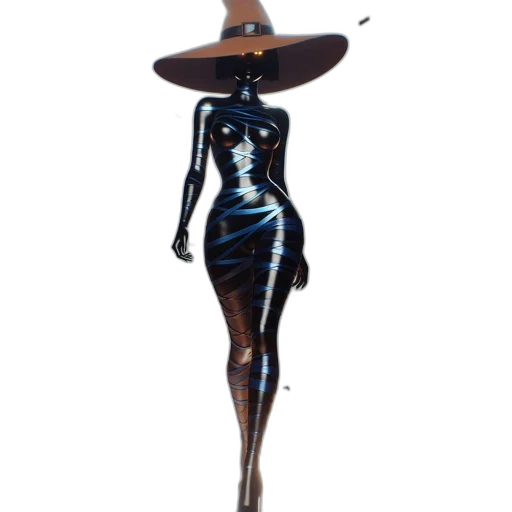 dress, hat, jewelry, staff, concept art, 3d render, fantasy art, woman transparent PNG cut-out
