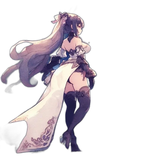dress, weapon, crown, staff, concept art, fantasy art, pixel art, watercolor transparent PNG cut-out