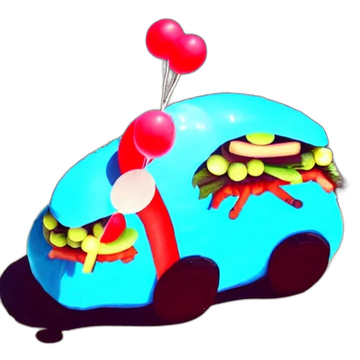 car, food, hat, creature transparent PNG cut-out