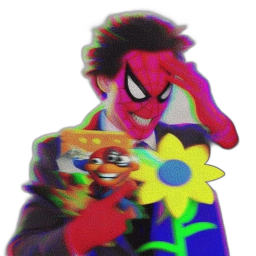 mask, flower, weapon, creature, comic book art, pixel art, watercolor, cartoon transparent PNG cut-out
