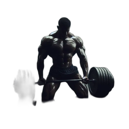 weapon, robot, 3d render, concept art, photorealistic, misty, forest, muscular transparent PNG cut-out