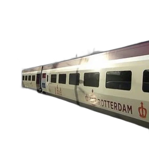 3d render, train, word, rotterdam, parked, station transparent PNG cut-out