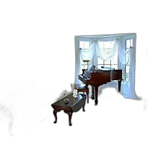 furniture, concept art, 3d render, pixel art transparent PNG cut-out