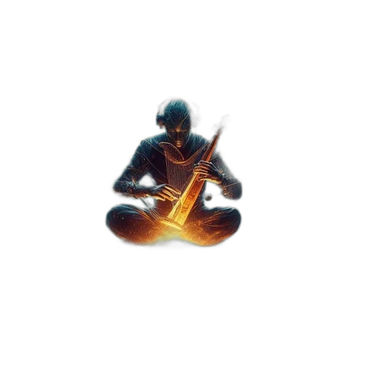 sword, staff, weapon, jewelry, pixel art, concept art, 3d render, cyberpunk transparent PNG cut-out