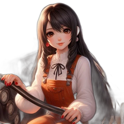 staff, weapon, sword, face, anime, fantasy art, photorealistic, oil painting transparent PNG cut-out