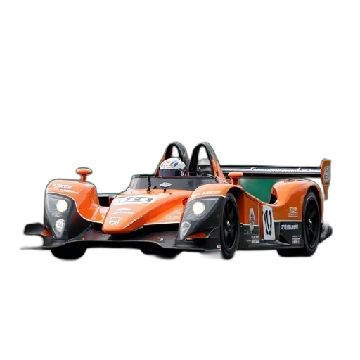 car, animal, 3d render, sleek, orange, black, sports, number transparent PNG cut-out