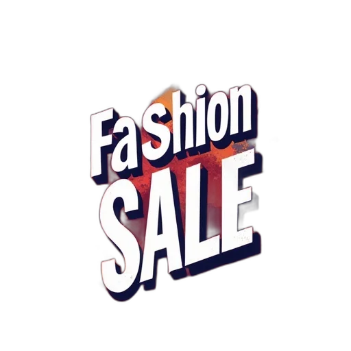 flyer, fashion, sale, event, words transparent PNG cut-out