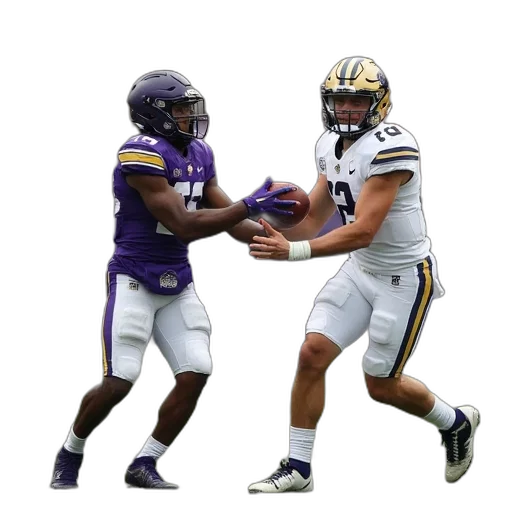northwestern, receiver, john, robinson, hands, off, pass, quarterback transparent PNG cut-out