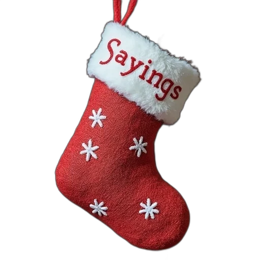 sayingstocking, stuffer transparent PNG cut-out