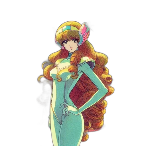 dress, crown, staff, concept art, fantasy art, pixel art, anime, pastel transparent PNG cut-out
