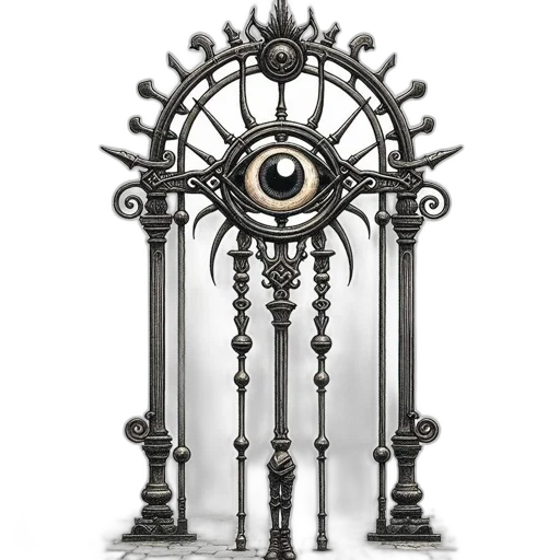 furniture, jewelry, staff, crown, 3d render, concept art, fantasy art, photorealistic transparent PNG cut-out