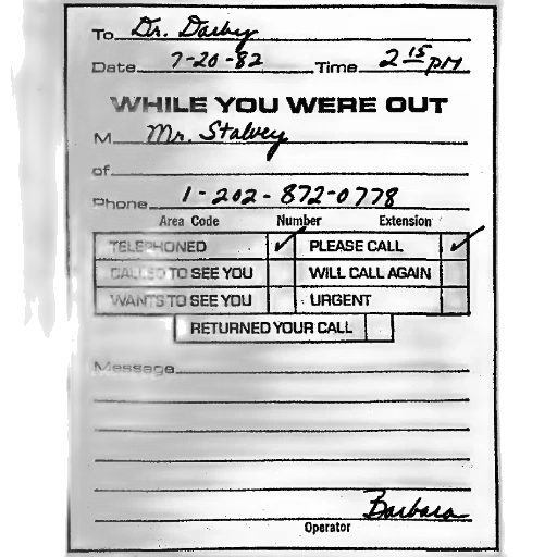 jacket, message, slip, july, 1982, indicating, person, called transparent PNG cut-out