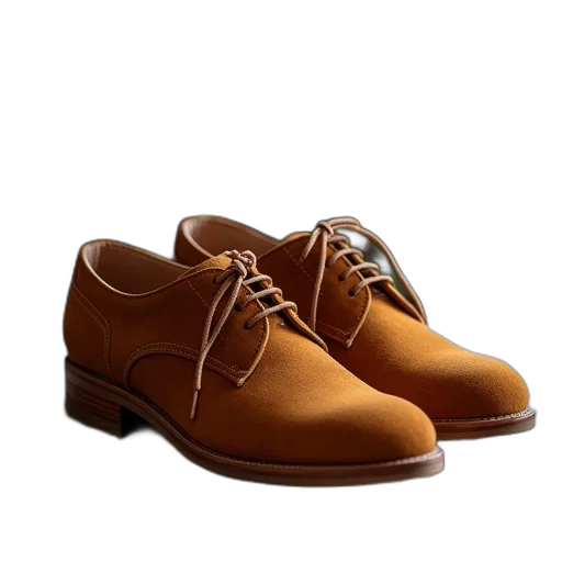 shoes, 3d render, photorealistic, sued transparent PNG cut-out