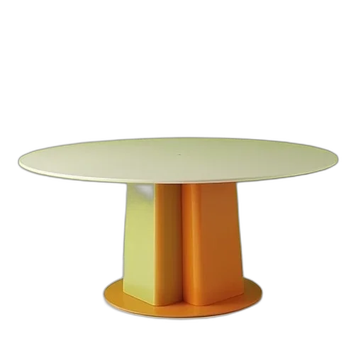 furniture, jewelry, 3d render, table, green, metal, bases, orange transparent PNG cut-out