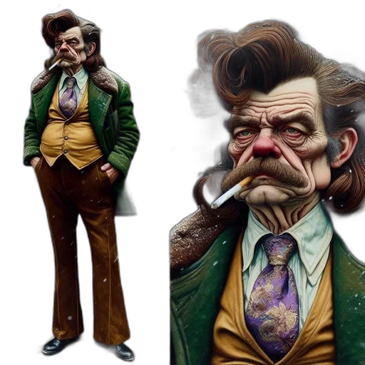 face, staff, concept art, comic book art, fantasy art, photorealistic, elderly, man transparent PNG cut-out