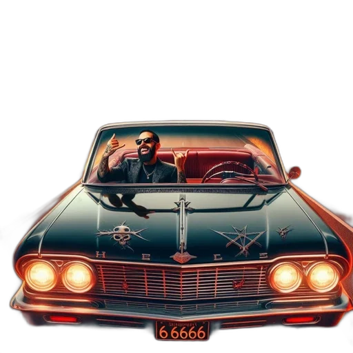 car, jacket, concept art, photorealistic, comic book art, pixel art, man, drives transparent PNG cut-out