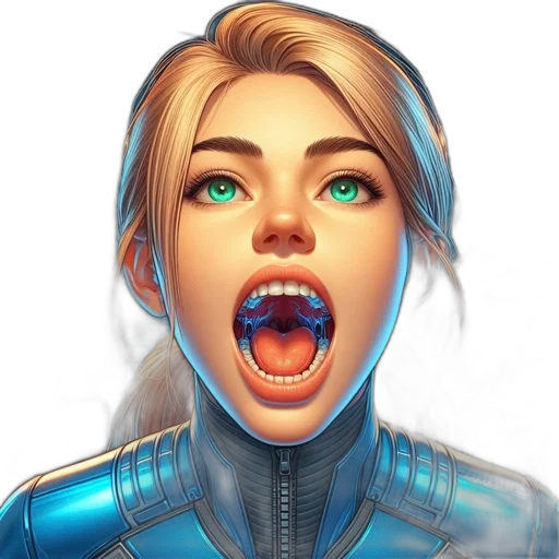 face, robot, jacket, concept art, comic book art, photorealistic, fantasy art, blue transparent PNG cut-out