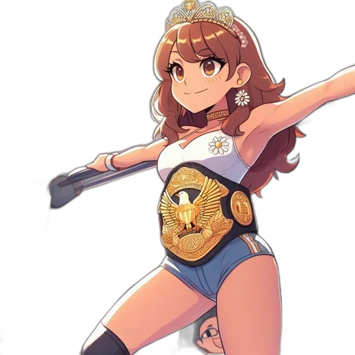 crown, weapon, robot, dress, anime, cartoon, concept art, pixel art transparent PNG cut-out