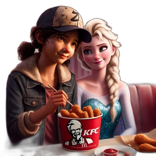 food, photorealistic, concept art, fantasy art, 3d render, neon lights, underwater, fire transparent PNG cut-out