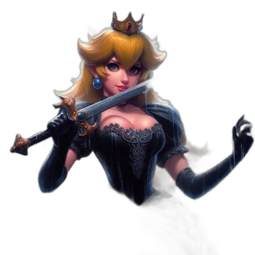 crown, weapon, dress, staff, concept art, fantasy art, pixel art, comic book art transparent PNG cut-out