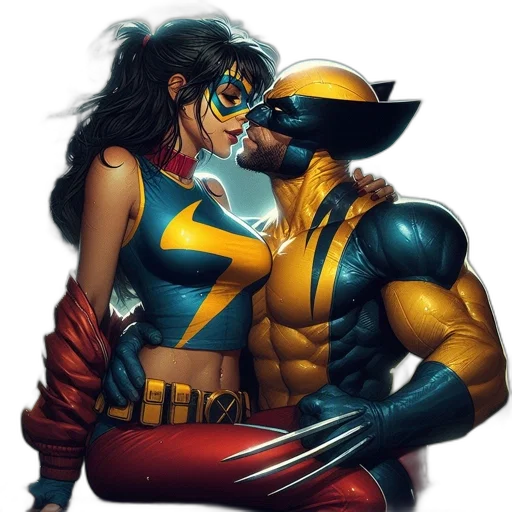 comic book art, concept art, fantasy art, two, iconic, comic, characters, woman transparent PNG cut-out