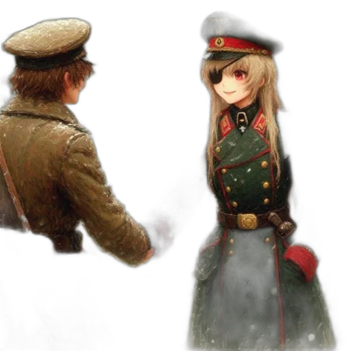 staff, hat, weapon, jacket, concept art, photorealistic, anime, fantasy art transparent PNG cut-out