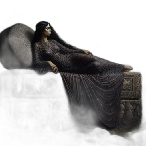 dress, fantasy art, concept art, photorealistic, pixel art, fog, night, snow transparent PNG cut-out
