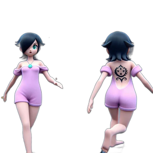 dress, 3d render, concept art, cartoon, pixel art, pastel, monochrome, dark transparent PNG cut-out