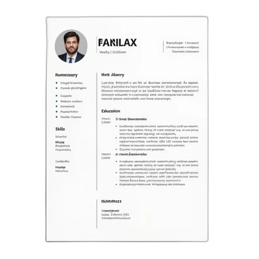 staff, modern, resume, template, cover, letter, references, featuring transparent PNG cut-out