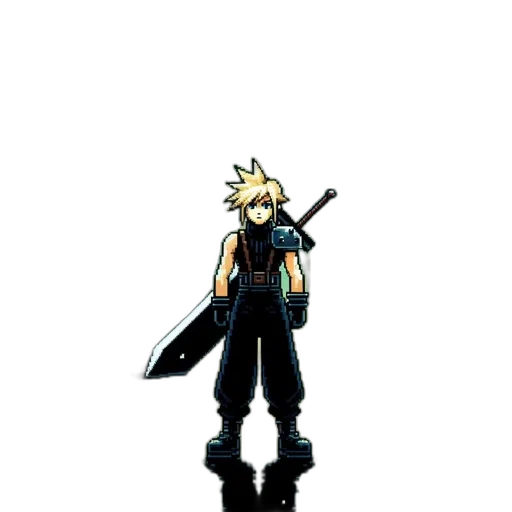 sword, staff, weapon, animal, pixel art, concept art, fantasy art, comic book art transparent PNG cut-out