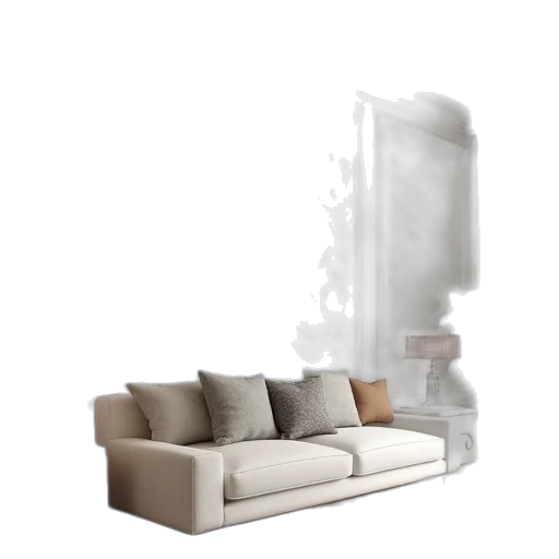 furniture, 3d render, photorealistic, concept art transparent PNG cut-out