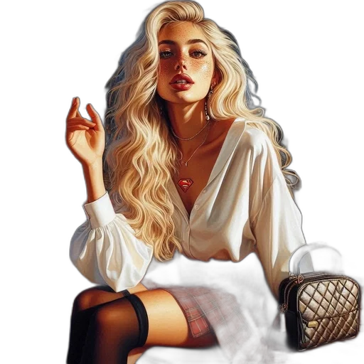 dress, jewelry, hair, face, photorealistic, fantasy art, oil painting, concept art transparent PNG cut-out