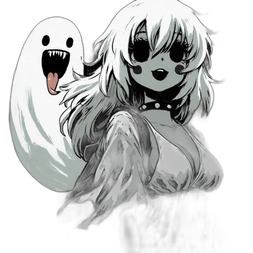 creature, mask, animal, hair, concept art, pixel art, comic book art, anime transparent PNG cut-out