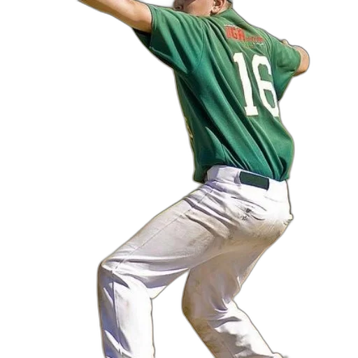 staff, green, baseball, player transparent PNG cut-out