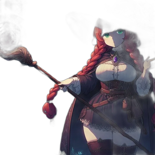 staff, weapon, sword, mask, concept art, fantasy art, watercolor, anime transparent PNG cut-out
