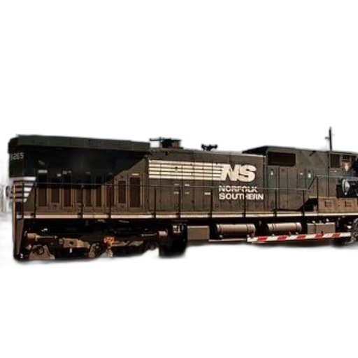 norfolk, southern, train, engine, parked, tracks, under, clear transparent PNG cut-out