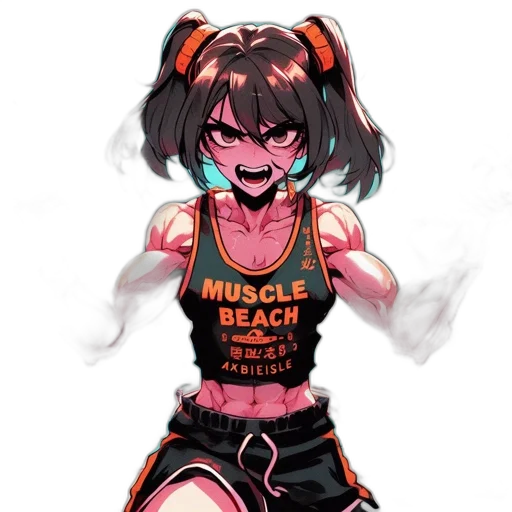 dress, weapon, creature, pixel art, anime, concept art, vaporwave, beach transparent PNG cut-out
