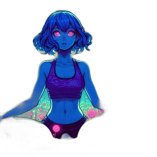 dress, creature, mask, robot, concept art, pixel art, watercolor, fantasy art transparent PNG cut-out