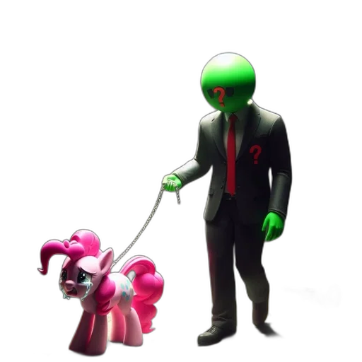 staff, robot, creature, animal, concept art, 3d render, vaporwave, cyberpunk transparent PNG cut-out