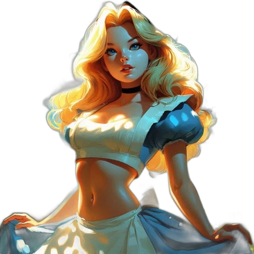dress, comic book art, concept art, fantasy art, photorealistic, neon lights, blue, pastel transparent PNG cut-out