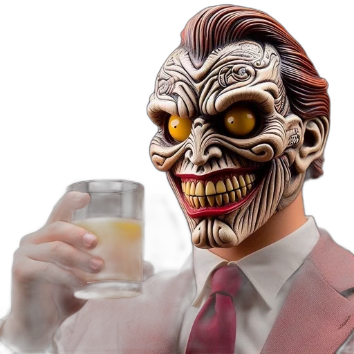 mask, face, creature, food, 3d render, concept art, photorealistic, man transparent PNG cut-out