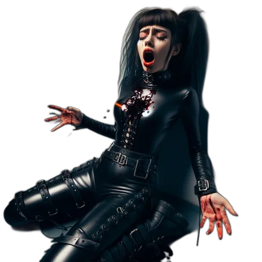 jacket, concept art, 3d render, photorealistic, cyberpunk, woman, wearing, tight transparent PNG cut-out