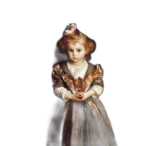 dress, staff, face, crown, oil painting, photorealistic, concept art, 3d render transparent PNG cut-out
