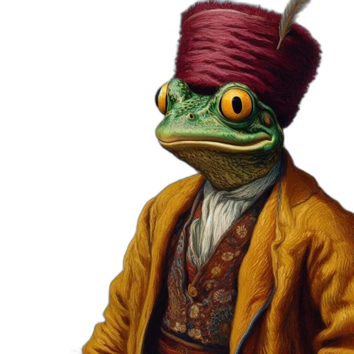 hat, dragon, mask, animal, photorealistic, oil painting, concept art, fantasy art transparent PNG cut-out